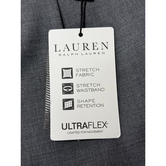 NWT Lauren Ralph Lauren Men's Classic Fit Wool Gray Dress Pants - Size 40x31.5 - Picture 7 of 9